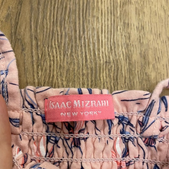 Isaac Mizrahi baby romper tie shoulder floral 0-3 - Picture 2 of 2
